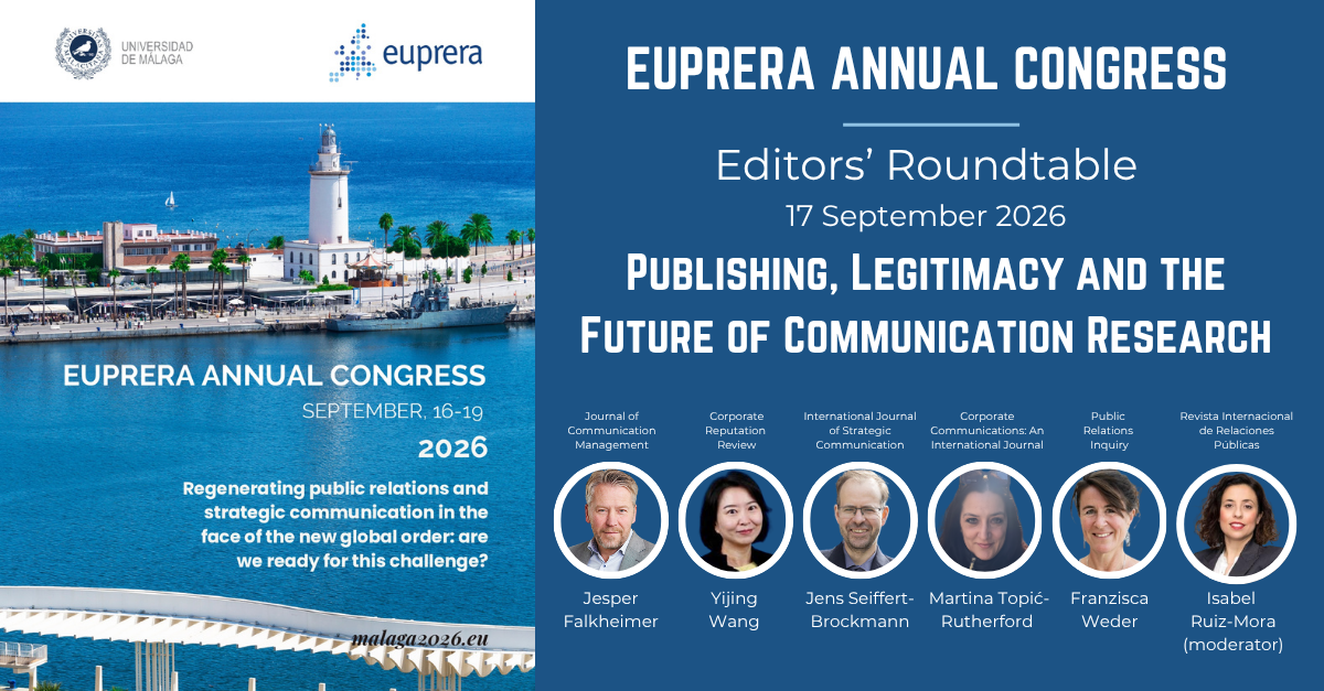 EUPRERA 2026 Congress. Editors’ Roundtable: “Publishing, Legitimacy and the Future of Communication Research”